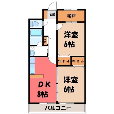 東宿郷駅 徒歩4分 6階の物件間取画像